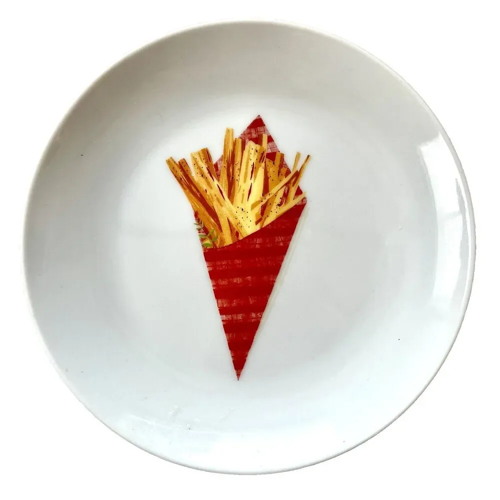 Crate & Barrel Global Bites Appetizer Plates Set of 6 – 6.75